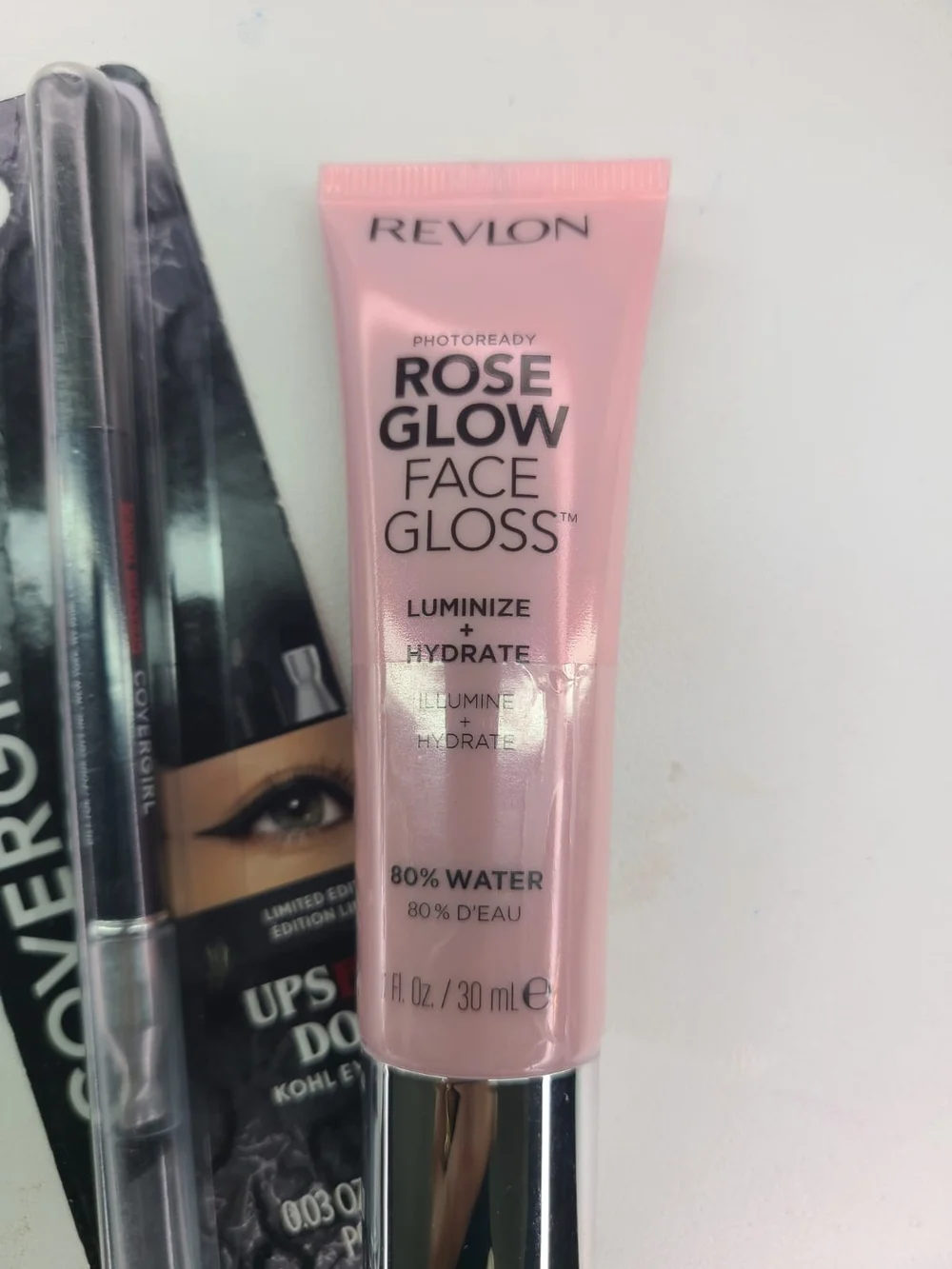 COVERGIRL Black Eyeliner Pencil & Revlon RoseGlow Face GLOSS